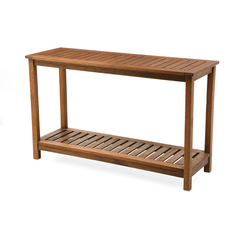 Eucalyptus Wood Console Table, Lancaster Outdoor Furniture Collection, 48"x16.14"x29.16"
