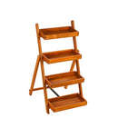 4 Tier Wood Shelf Display,8f00373