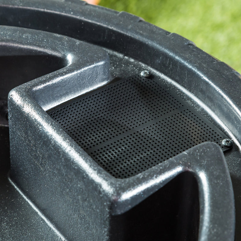Woven Rain Barrel with planter,8f00491