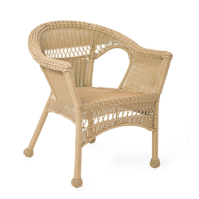 Easy Care Resin Wicker Chair - Natural, 26.5"x23.75"x29.75"