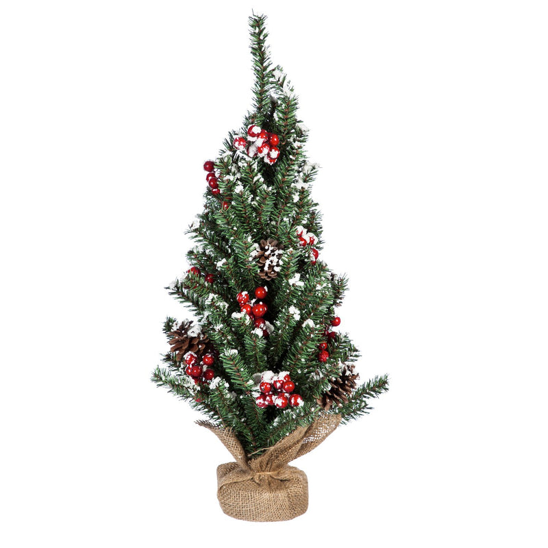 24'' Snow and Berry Covered Tree Table Décor,8flp131