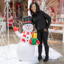 4ft Everinflatable LED Light-N-Motion  Projector Snowman with Gifts,8i060