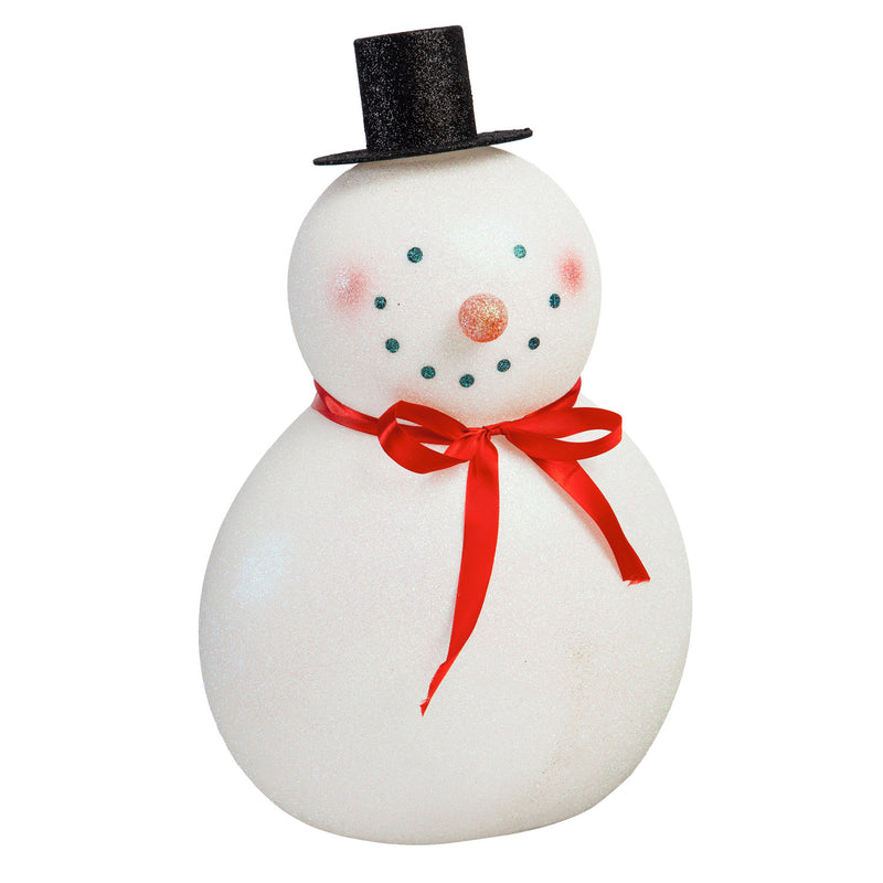 17'' Tall LED Acrylic Table Décor, Snowman,8led363