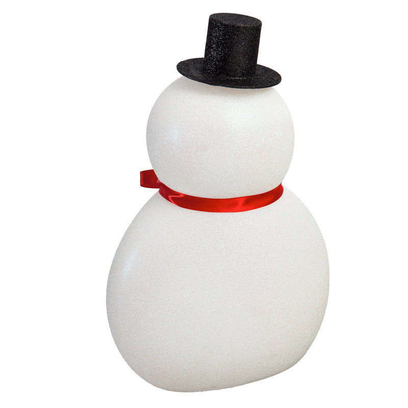 17'' Tall LED Acrylic Table Décor, Snowman,8led363