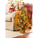 36'' LED Plug in Holiday Tree with 50 lights Table Decor,8led388