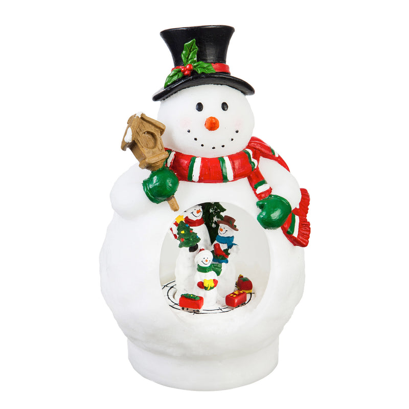 9.5'' Tall LED Snowman with animated motion Table Décor,8led389