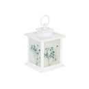 LED Lantern, Set of 2, Blue Floral,8led430