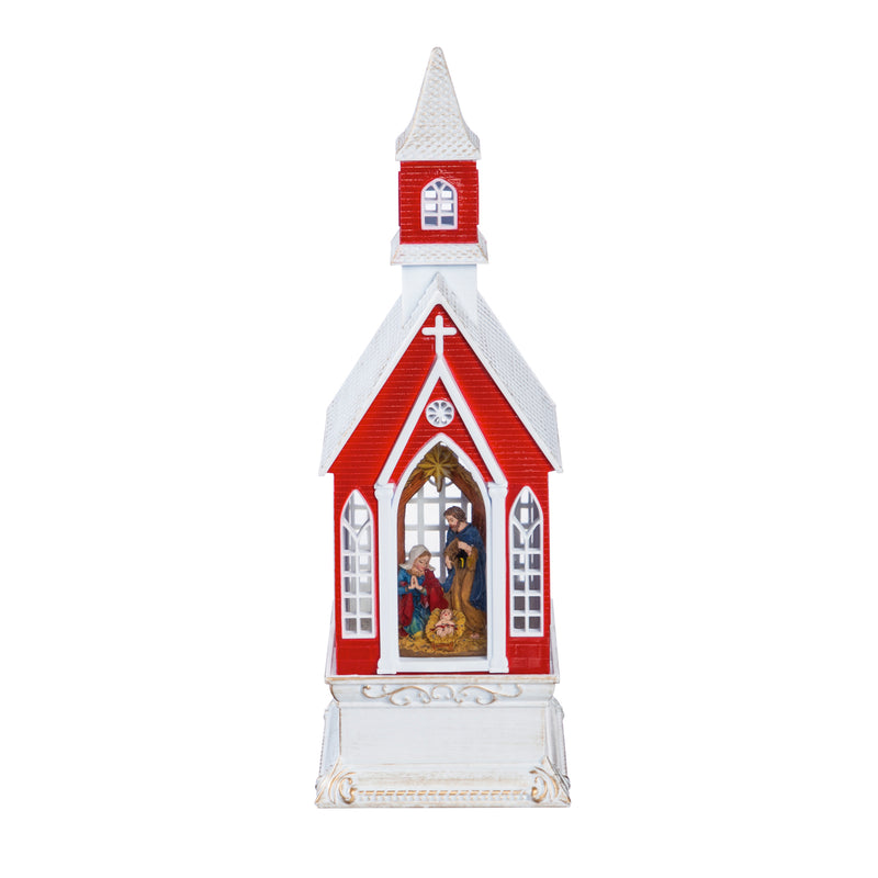 LED Musical Spinning Water Church Lantern,8led450