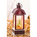 LED Spinning Water Barn Lantern, 2 Asst,8led458