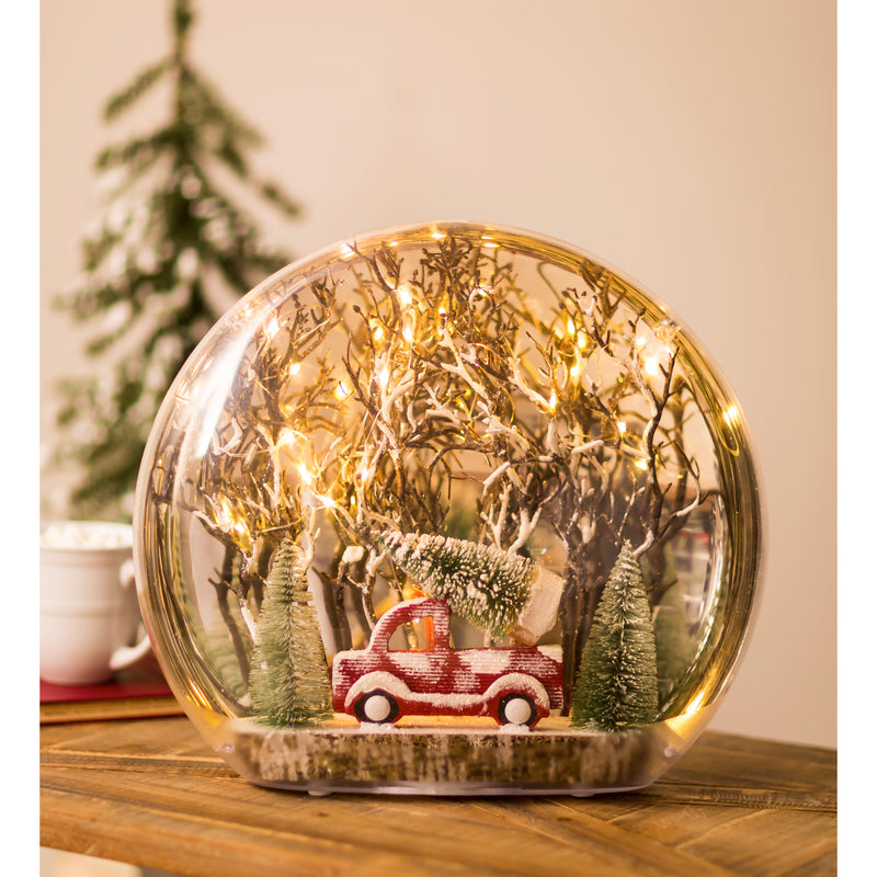 Large Shatterproof LED Disc with Truck Scene,8led487