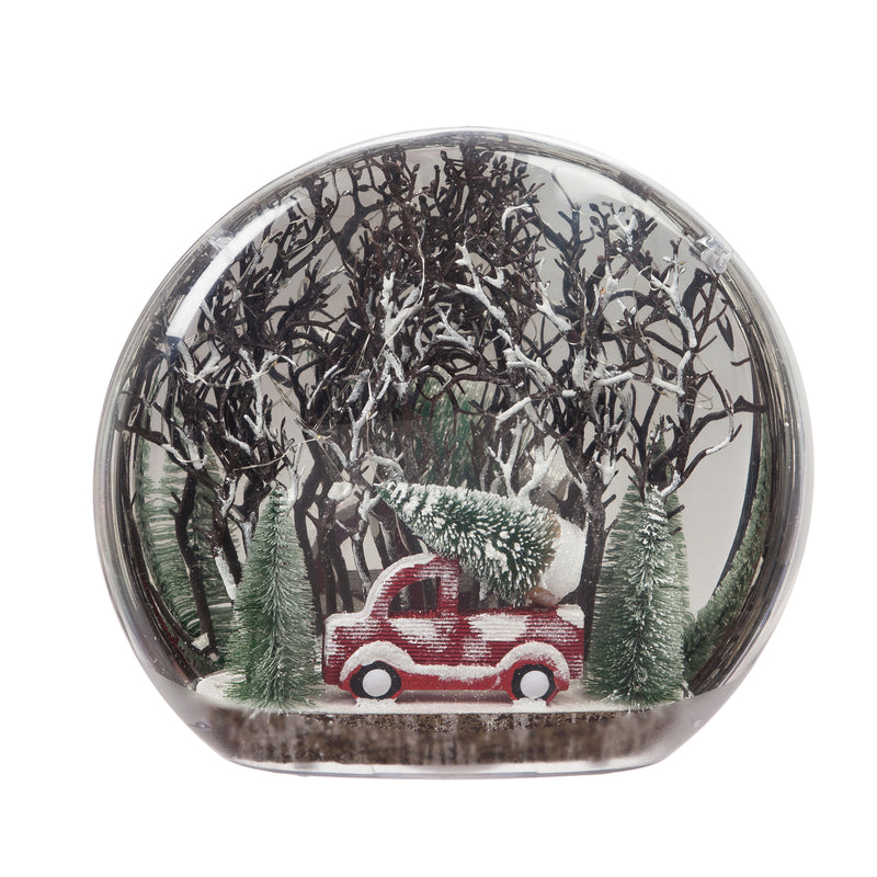 Large Shatterproof LED Disc with Truck Scene,8led487