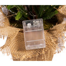 LED 30" Tree with Bows in Burlap Pot,8led514