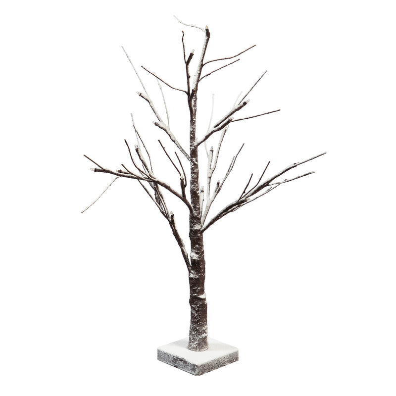 24" High LED Snowy Tree, 19"x19"x23.6"inches