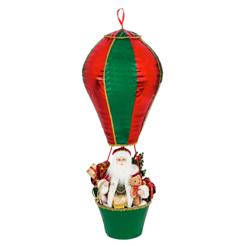 3' LED Musical Décor with Blinking Lights, Special Christmas Delivery in Hot Air Balloon,8led551