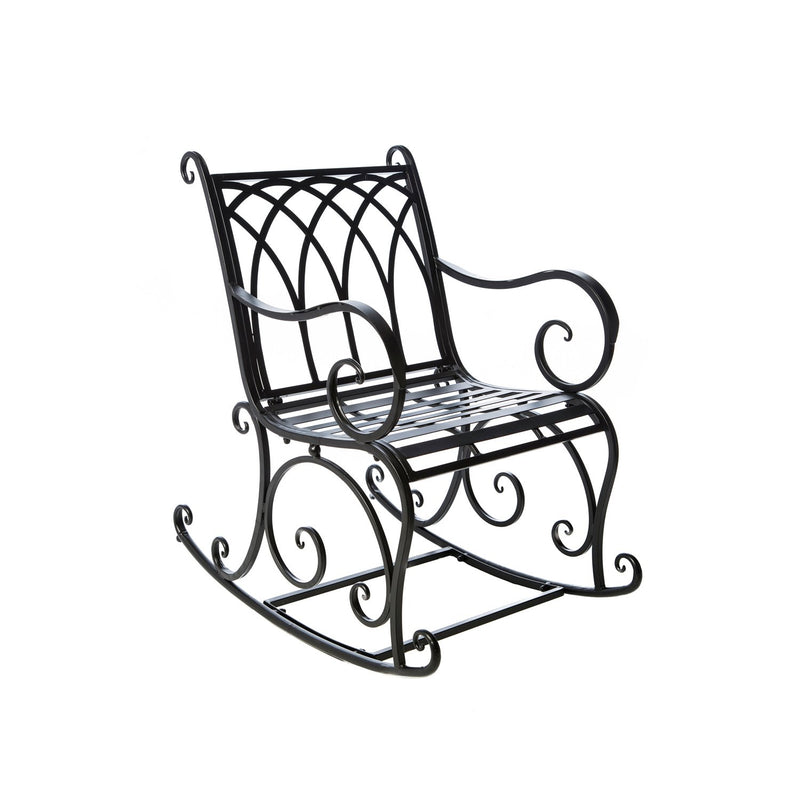 Black Rocking Chair, 23.2"x32.6"x36.6"