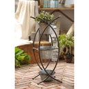 Metal 3 Pot Planter with Stand,8pmtl186