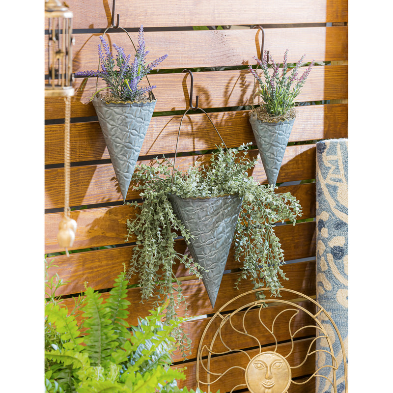 Set of 3 Hanging Planters, 9.25"x4.92"x11.5"inches