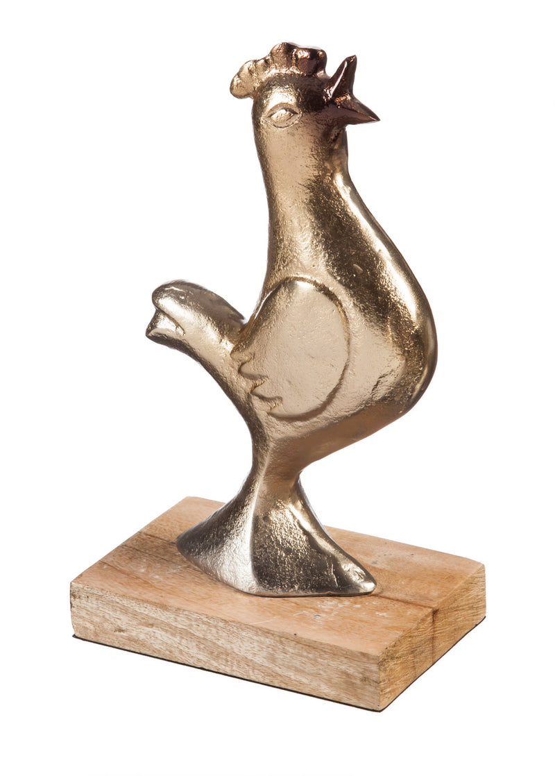 Evergreen Decorative Rooster on Stand, 2'' x 5.5'' x 9.5'' inches