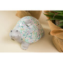 Ceramic Turtle with Floral Cadence Shell Tabletop Decoration,8tac083