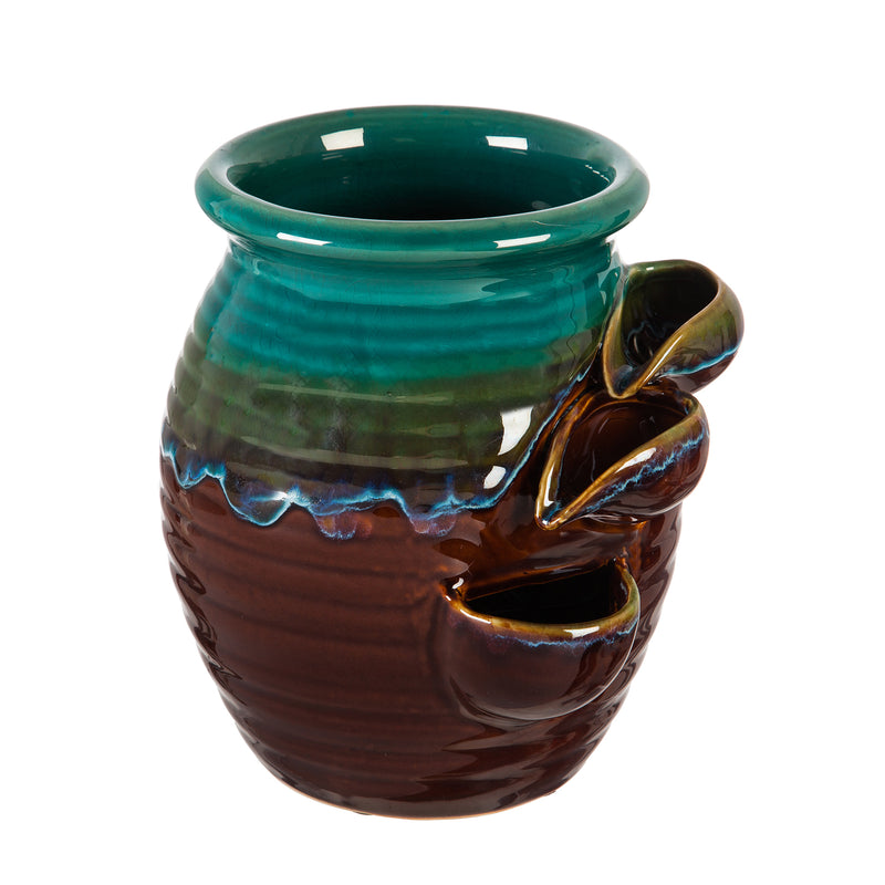 Wellness Ceramic Fountain, 8.2'' x 7.3'' x 9.1'' inches
