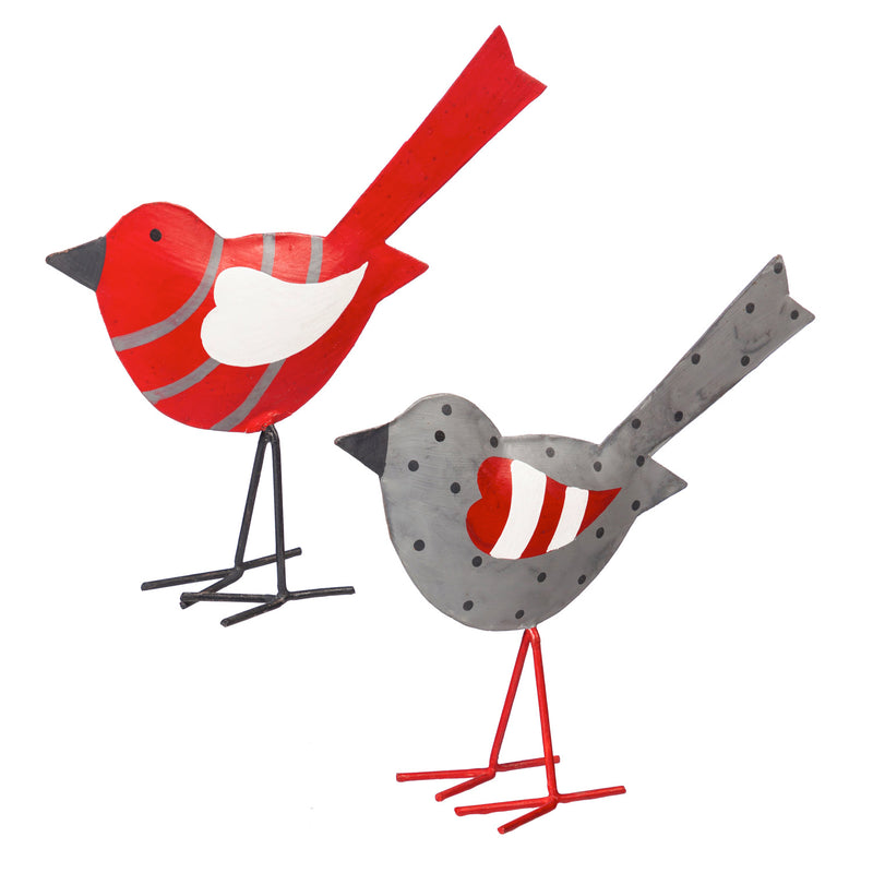 Metal Bird Tabletop Decoration, 2 Assorted