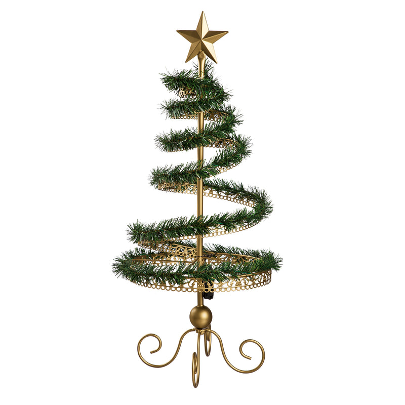 36" LED Tree Ornament Tabletop Display, 14.5"x14.5"x38"inches