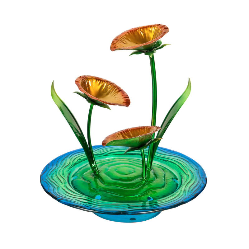 Calla Lily Fountain, 11'' x 11'' x 11.8'' inches