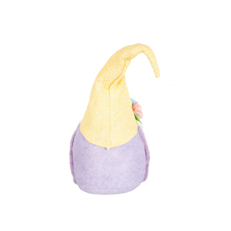 Gnome with Flower Embellish Hat and Round Body Table Décor, 2 Asst,8tan120