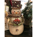 Resin Woodland Snowman Tabletop Decor, 2 Asst,8tar430