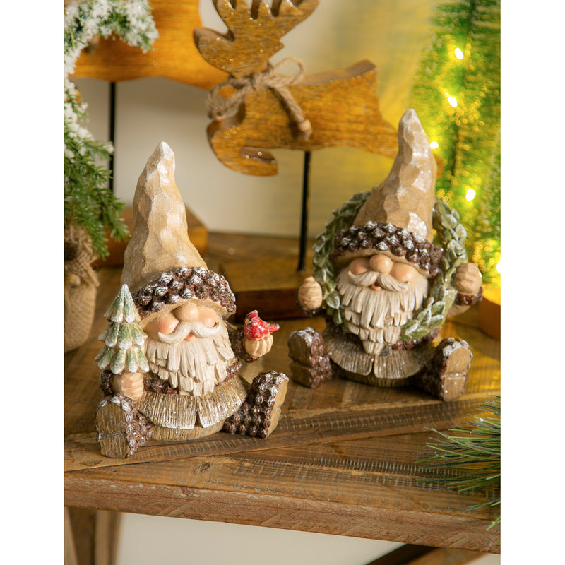 Resin Woodland Gnome Tabletop Décor, 2 Asst