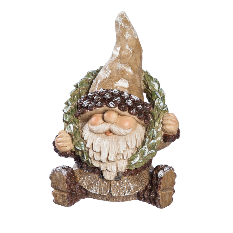 Resin Woodland Gnome Tabletop Décor, 2 Asst,8tar431