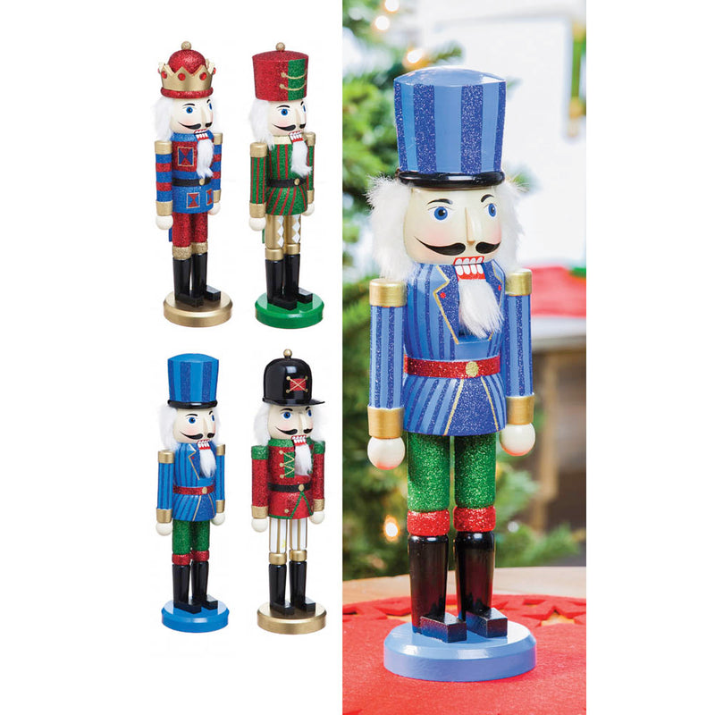 Wooden Nutcracker Sitabouts, 4 Asst,8tar4450