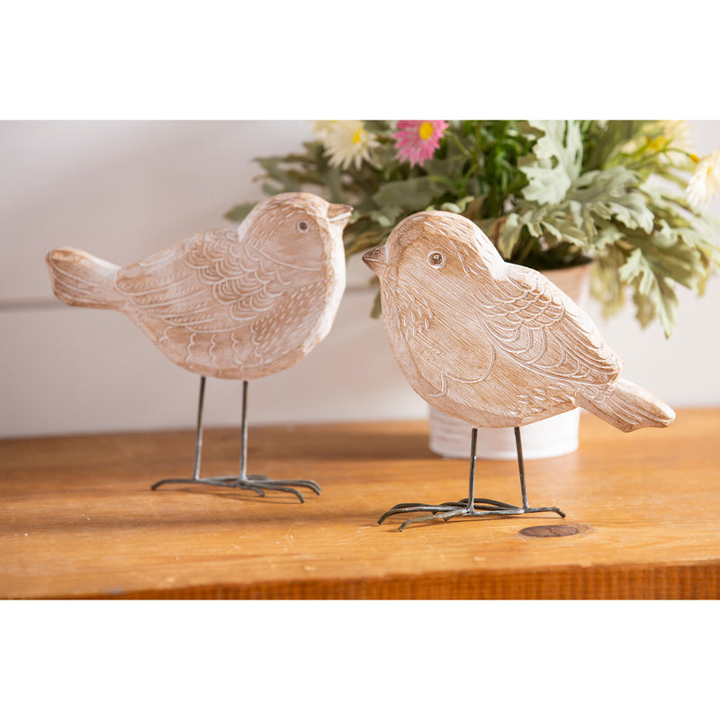 Resin Bird Table Décor, 2 Asst
