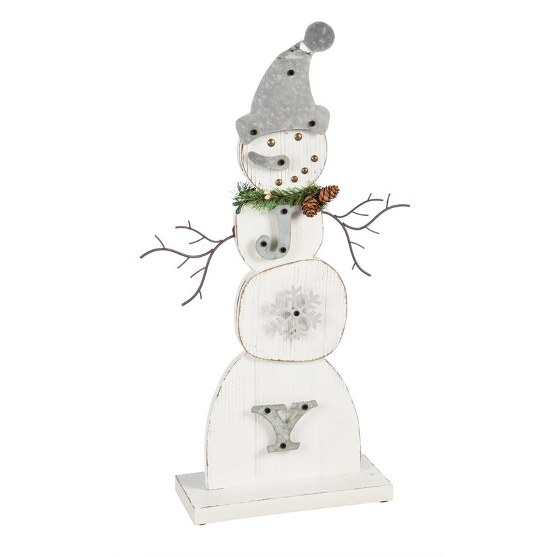 Snowman "JOY" Tabletop Décor,8taw237