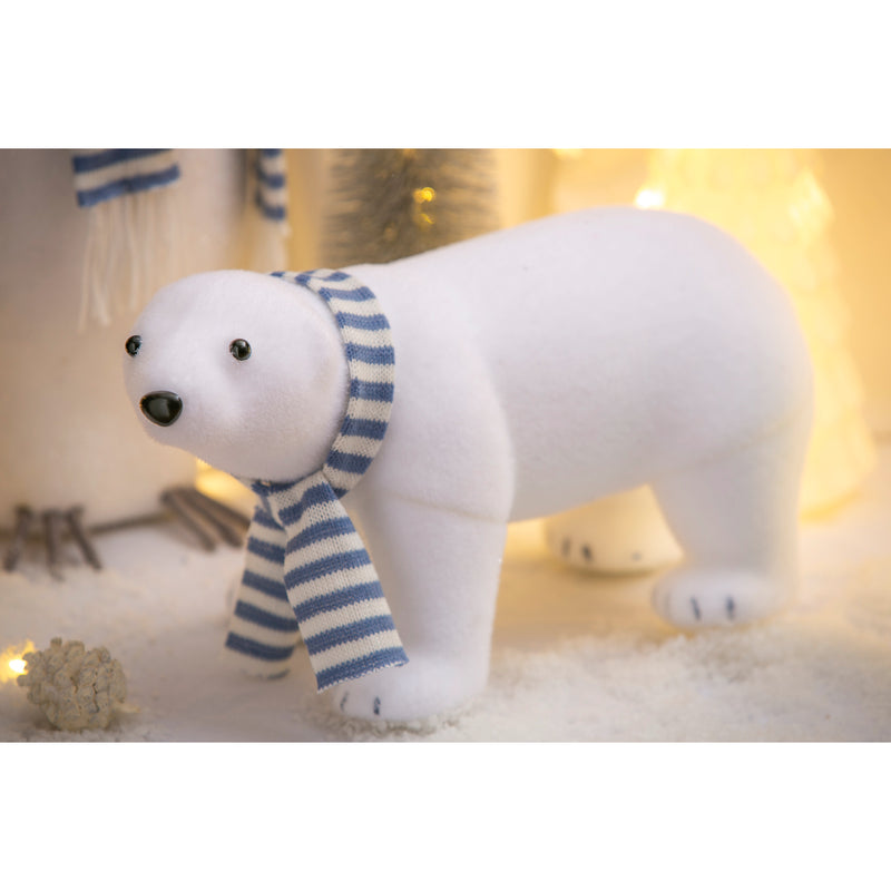 Polar Bear with Scarf Tabletop Décor