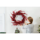 30" Red Berry Wreath,8wr225
