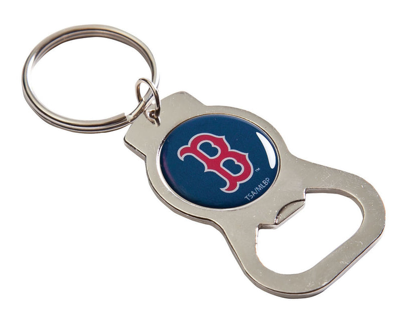 MLB Boston Red Sox Bottle Opener Key Chain, One Size, Silver