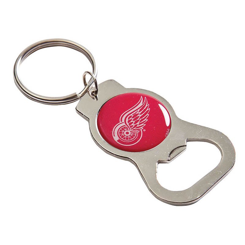 Detroit Red Wings Official NHL 3.75 inch x 1.5 inch Bottle Opener Key Chain Keychain by Evergreen