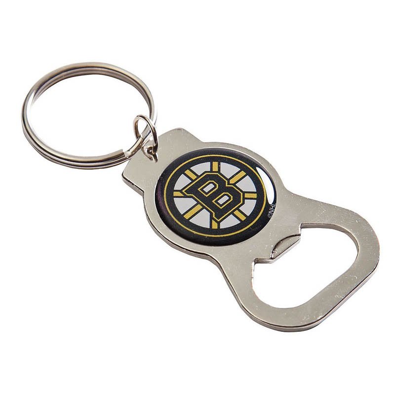Boston Bruins Official NHL 3.75 inch x 1.5 inch Bottle Opener Key Ring