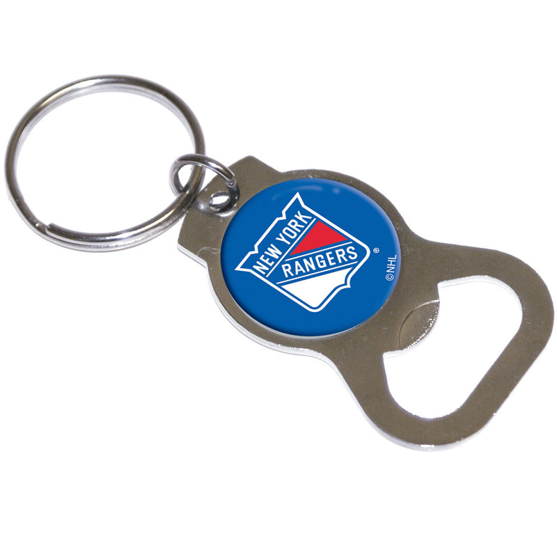 New York Rangers Official NHL 3.75 inch x 1.5 inch Bottle Opener Key Ring