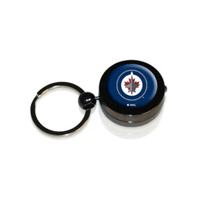 Team Sports America Hockey Puck Flashlight Key Ring, Winnipeg Jets