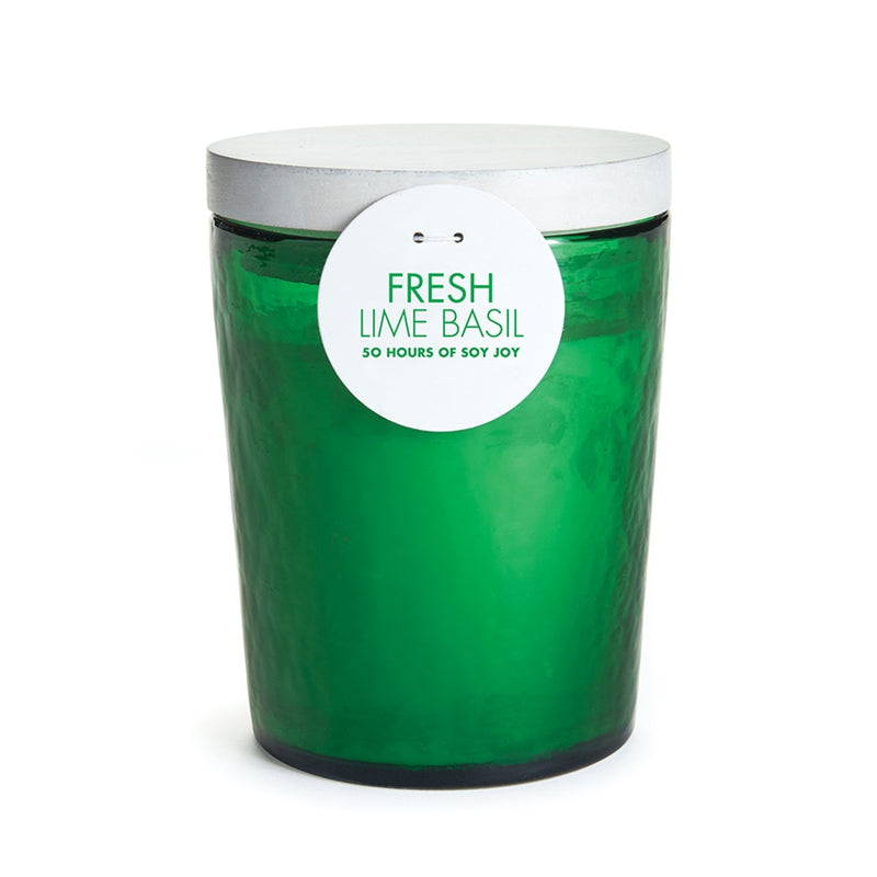 FRESH SOY WAX CANDLE LIME BASIL