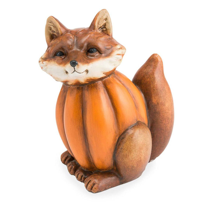 Fox in a Pumpkin Sculpture, 9.25"x6.5"x10.75"inches