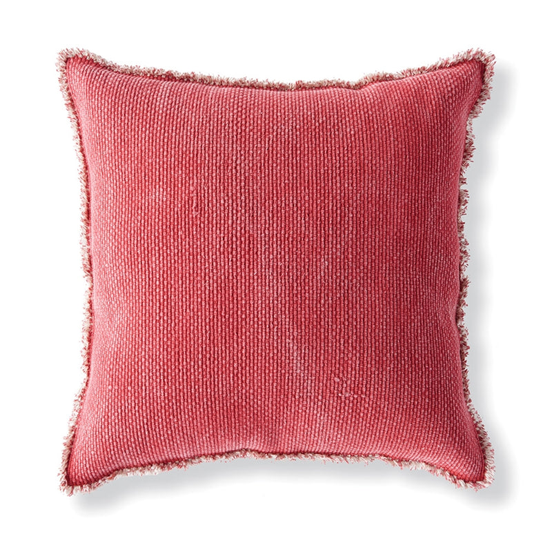 WOVEN FRINGED 20" SQUARE PILLOW