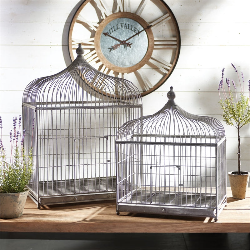 Napa Home Garden, VINTAGE BIRD CAGES ,SET OF 2,kn226