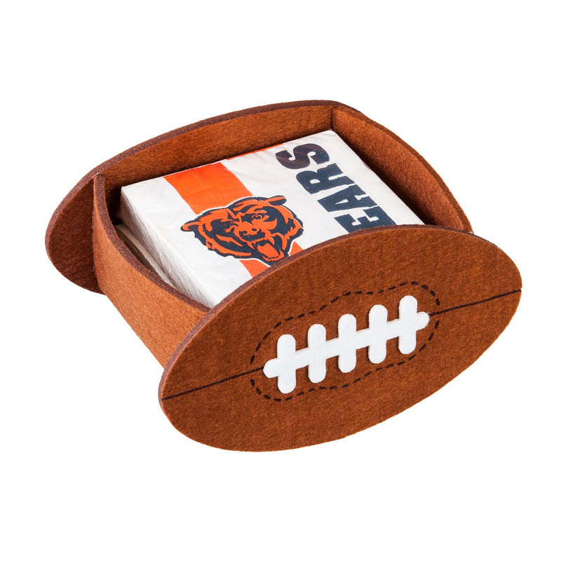 Evergreen Chicago Bears, Napkin Felt Gift Set, 5.5'' x 5.5 '' x 4.1'' inches