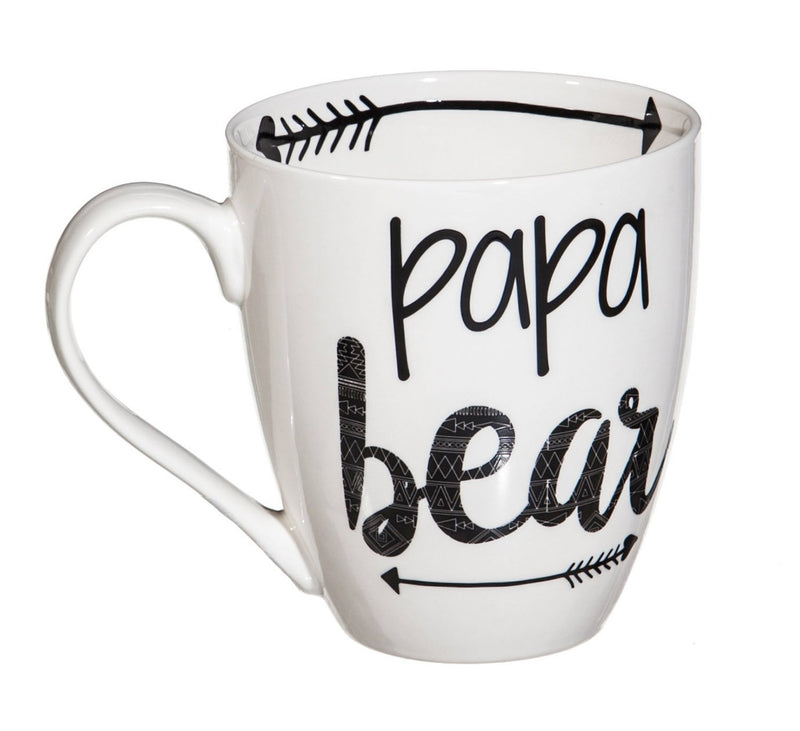 Evergreen Ceramic Cup O' Java Cup Gift Set, Bear Family, 5.63'' x 4.41'' x 4.09'' inches