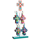 Wooden Cross Signs with Display, 24 pieces,p1336