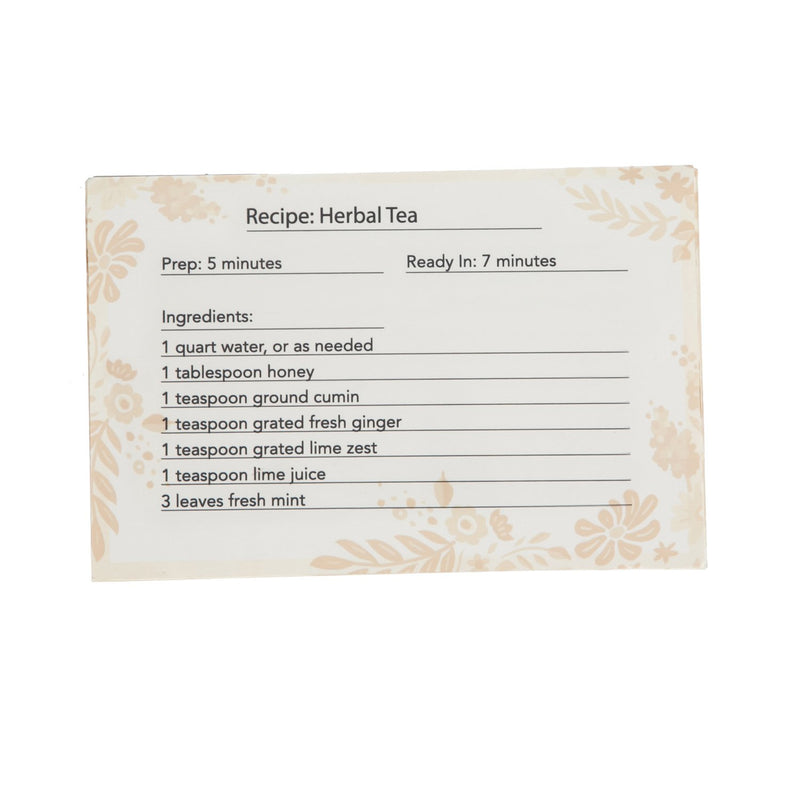 Evergreen Recipe Tin with Recipe Cards and Ceramic Cups, Blooming Garden, 4.72'' x 3.26'' x 0.8'' inches
