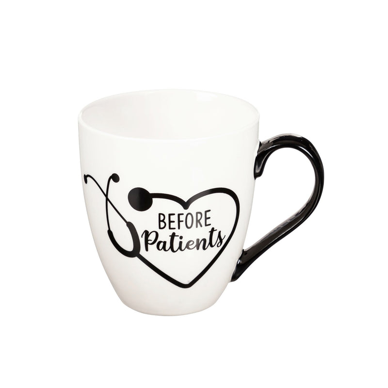 Evergreen Ceramic Cup and Stemless Wine Gift Set, Before Patients & After Patients, 5.75'' x 4'' x 4.5'' inches